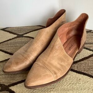 Free People - Royale Flat - Ankle Boot in vintage tan leather